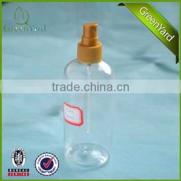 Round boston PP PET bottle with mini spray mister micro sprayer pump