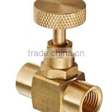 Brass needle valve 1/4" female NPT x 1/4" female NPT