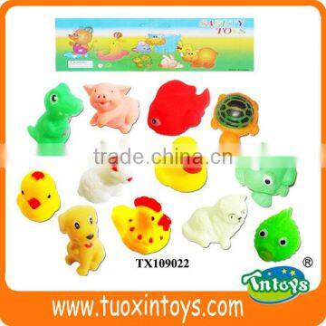 Hot selling make custom soft vinyl toys (12 pieces)