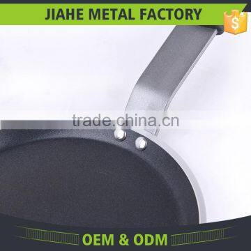 Chicken Baking Coating Flat Pan Steel Handle With Silicone