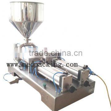 50-500ml Double Heads Cream Shampoo Cosmetic Penumatic Filling Machine photo-3