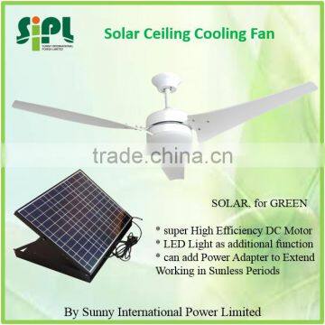 vent goods Ceiling fan solar panel (NEW) PRODUCT 60 inch 30 watt solar ceiling fan for Cooling Air equirment