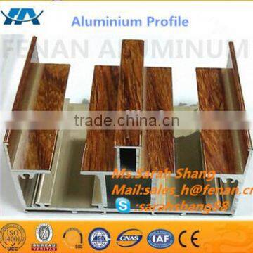Aluminum profile extrusion, wooden grained aluminum profile