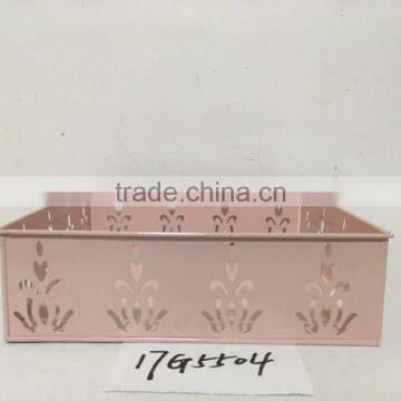 Wholesale Decorative Square Galvanized Metal Growing Flower Bean Cabbage Vegetable Planter photo-4