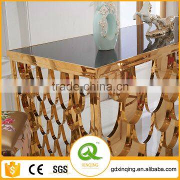 TH396-1 Marble Stainless Steel Rose Gold Dining Table photo-2