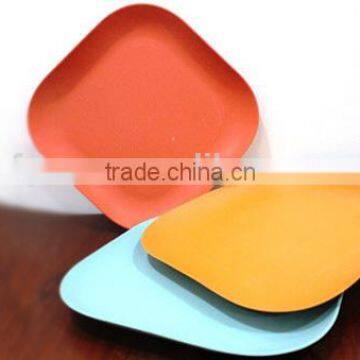 Homewares Restaurant ECO Friendly BIO Customized Bamboo Fiber Plates photo-3