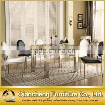 Black Extendable Glass Dining Table 918#