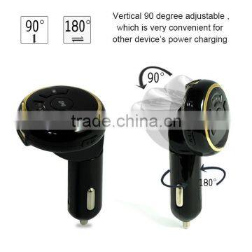 2017 Hot Sale Bluetooth Hands-free 3.5mm Car Receiver Stereo Bluetooth With FM Transmitter photo-3