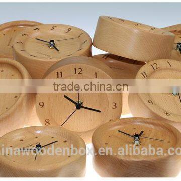 simple hot sale solid wood decorative wall digital clock