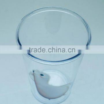 Transparent Plastic Mug With Lid and Straw photo-5