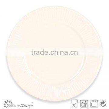 Ceramic Embossed Plate New Design Solid Colour photo-2