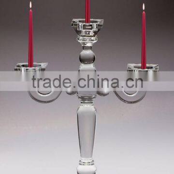 Wholesale Glass Candelabras for Weddings Centerpiece, Glass Candle Holders for Candelabra photo-3