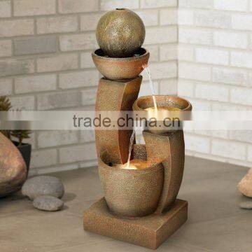 Modern Curved Columns Water Fountain