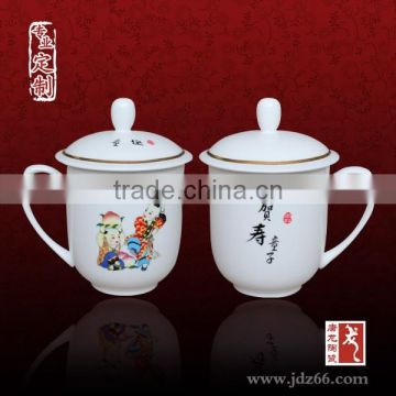 Modern design high quality hand painted custom cup and saucer ceramic planter in hot sale