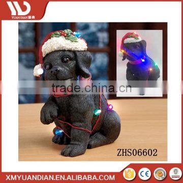 Manufacturer China Animal Gift Craft Large Resin Christmas Light Led Ornaments Wholesale photo-3