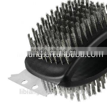 Two Sides Bbq Grill Cleaning Brush With Long Handle photo-4