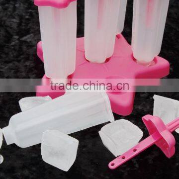 Hotsale Customized LOGO Flower Shape Plastic Popsicle Mold photo-5