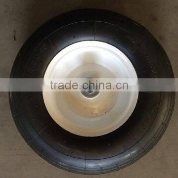 14 Inch 4.0-6 Heavy Load Capacity Metal Rim Hand Trolley Pneumatic Tyre photo-2