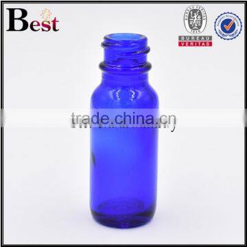 0.5oz Blue Boston Round Bottle Boston Round Glass Bottle With Child Proof Dropper Cap photo-3