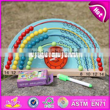 2017 New Design 2 Sided Toddlers Educational Wooden Math Toys With Drawing Board W12A019 photo-2