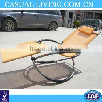 Rocking chair metal beach chair folding chair