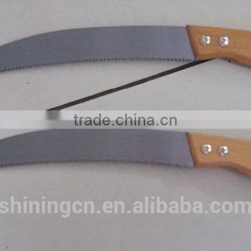 12" Curved Pruning Saw With Good Quality Big Wooden Handle photo-3