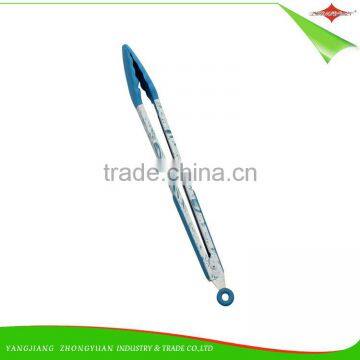 ZY-H2015 Versatile 14-inch Silicone Head Handle Kitchen Tong Function of Food Tongs photo-3