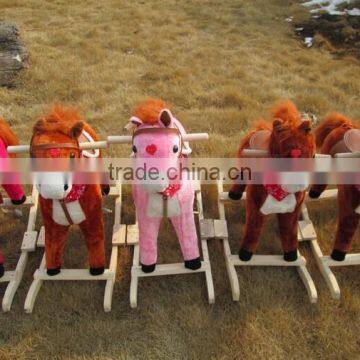 Cheap Funny Products Baby Wooden Rocking Horse photo-2