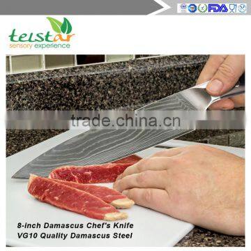 8-inch Damascus Chef's Knife - VG10 Quality Damascus Steel, 67 Layers Full-tang Blade-razor Sharp With Protective Bolster photo-6