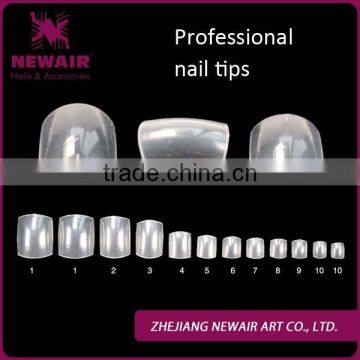 NEWAIR 500 Pcs/Box Professional Natural Acrylic Oval Design Fake Nail Tips photo-4
