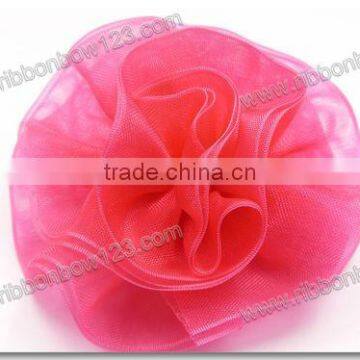 accessories organza red fabric rose