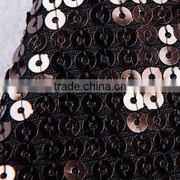 2015 High Quality Round Neck Long Sleeve Knee Length Celebrated Dress With Mesh photo-4