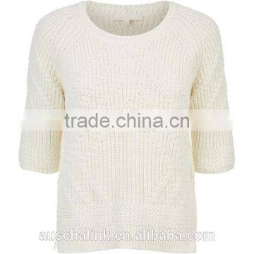 hot sale high quality women half sleeve sweater manufacturer