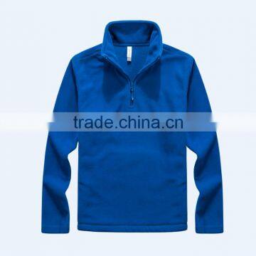 Basic style mens pullover winter jackets Half Zip Polar Fleece Jacket
