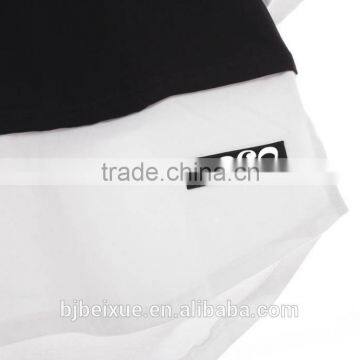 Manufacture Printing Wholesale Blank Standard Long Hem Gym T-shirt photo-4