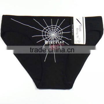 Yun Meng Ni Underwear Fashion Spider Web Printing Briefs Soft Cotton Sexy Woman Panties photo-5