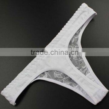 Stock Fashion Summer Style White Sey Panties Underwear Women Briefs Diamond Transparent Bright Side Cotton Thongs g Strings for photo-4