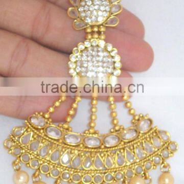 JHOOMAR JHUMAR Side Passa TIKA PEARL POLKI Hair Accessory photo-2