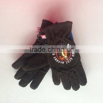 Export EU Knitted Polar Fleece Mitten Embroidered Gloves photo-3