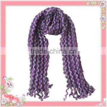 Majored Warp Knitted Colourful Scarf Factory in Knit Town of China photo-3