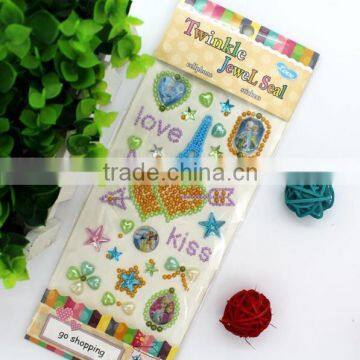 BlingBling Self Adhesive Custom Rhinestone Sticker Crystal Diamond Sticker photo-4