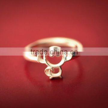 High end monkey rings wholesale fashion jewelry designs 2016 engraving finger ring