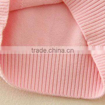 Turtleneck Collar Pink Sweaters Plain Knitted Clothes Appliqued Tiny Flower Full Sleeve Winter Garments Warm photo-6