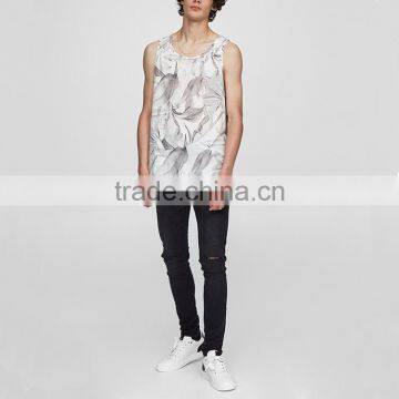 OEM Factory Man Tank Top Summer Vest Custom Printing Vest photo-2