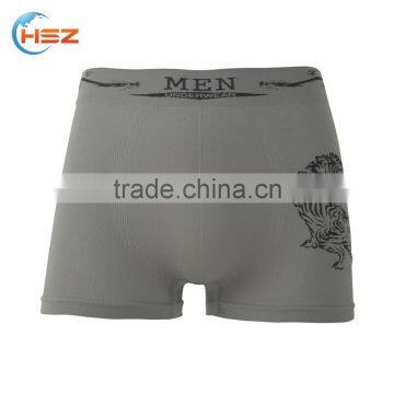 HSZ-0054 Latest Design 2017 Fashion Hot Underwear Panty For Boys Men Seamless Sexy Boxer Stylish Shorts Elastic Waistband Briefs photo-2