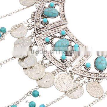 Zm34112a Fashion Women Resin Layered Long Tassel Necklace Jewelry photo-4