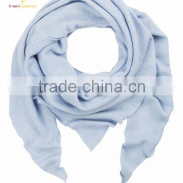 Triangle Solid Color Cashmere Silk Scarf