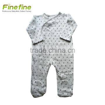Long-Sleeved Cotton Baby Clothes One Piece Winter Design Smocked Baby Romper photo-3