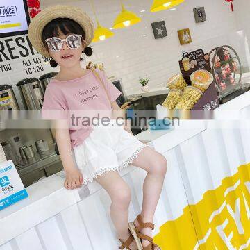 S16939A Baby Girls Pom Pom Shorts Girl's Summer Cotton Shorts photo-2