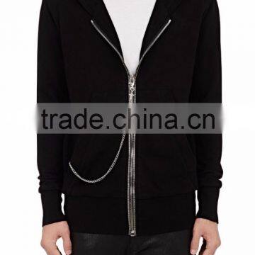 Double-Faced Cotton Zip-Front Hoodie photo-4